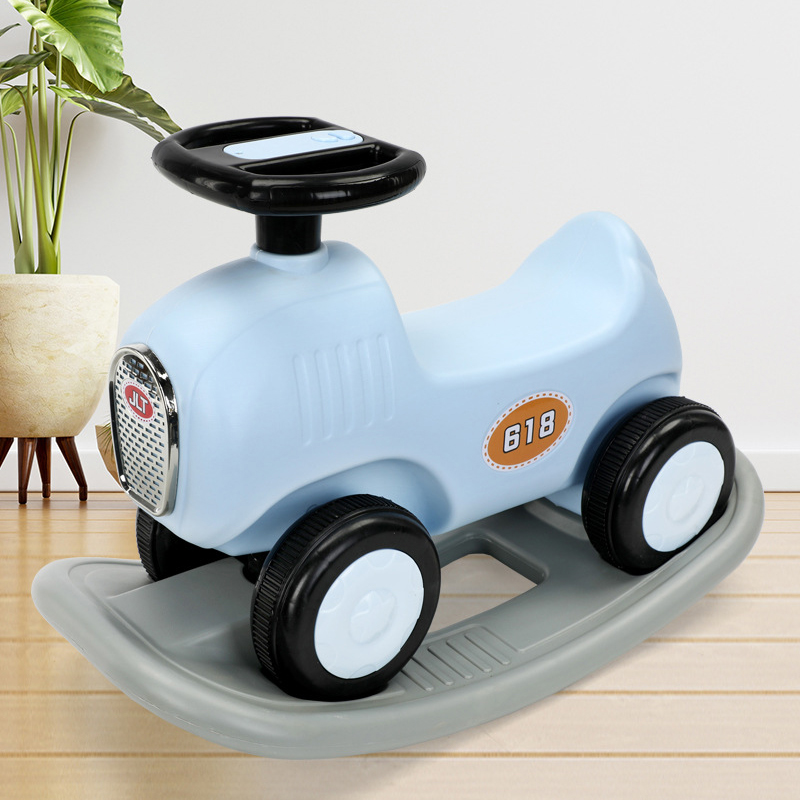 Chòi chân bập bênh 2 trong 1 BABY PLAZA CC618 có đèn nhạc