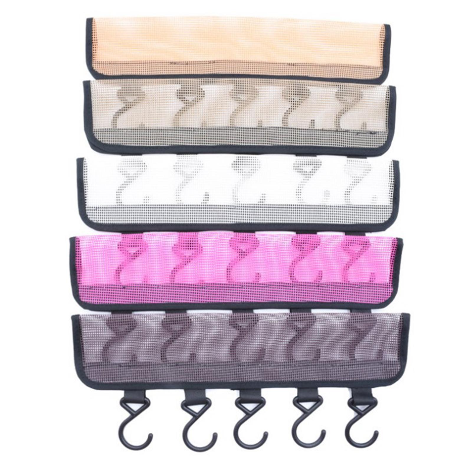 Foldable Clip Hangers, Underwear Hanger with Clips/Hooks, Plastic Laundry Clip and Drip Drying Hanger for Socks, Bras, Lingerie, Clothes