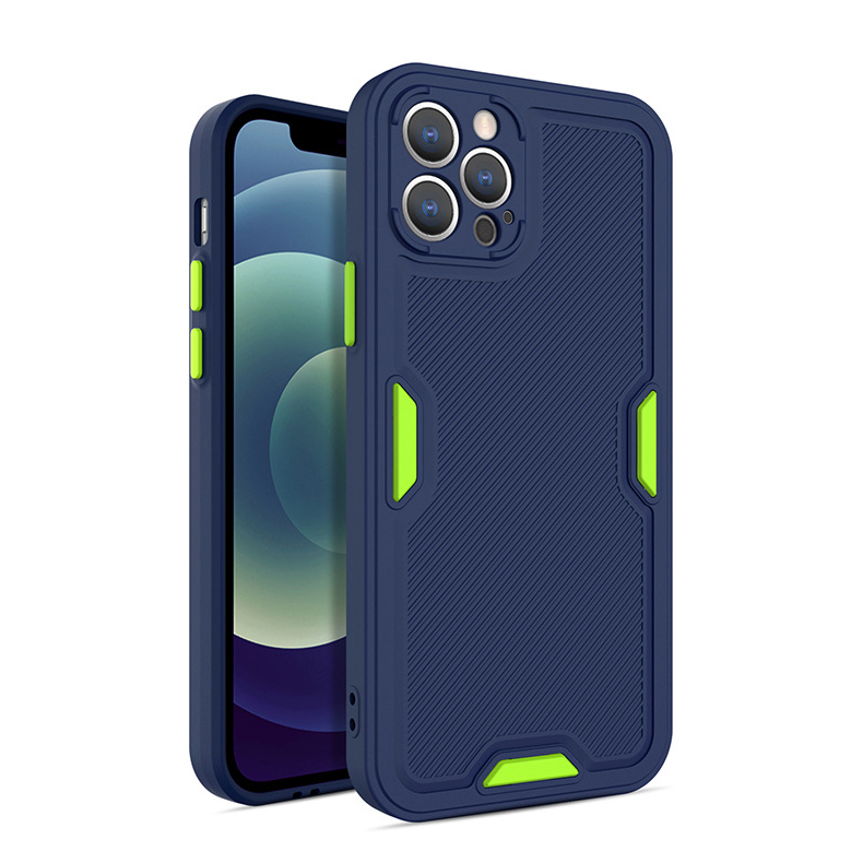 Ốp Lưng Chống Sốc Phong Cách Mới Dành Cho Iphone 11 12 11 Pro 12 Pro 11 Pro Max 12 Pro Max - Hàng Chính Hãng - Iphone 12 Pro - Màu Xanh Dương