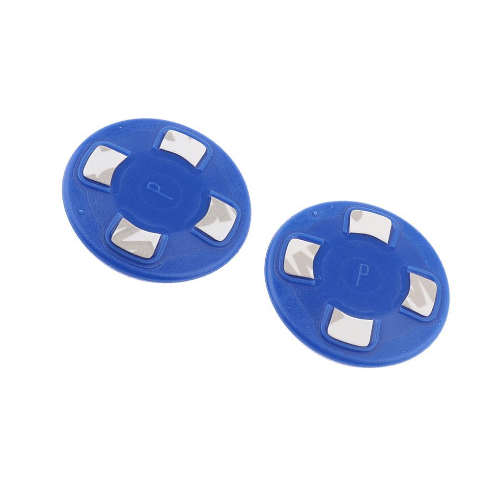 2Pcs ABS Buttons Joystick Thumbstick Caps D-Pad For Controller Blue