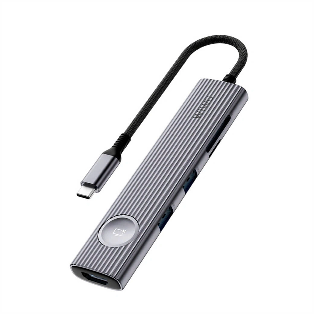 Hub Chuyển Đổi WI WU 8-IN-1 TYPE C WI-HB001 - Hàng Chính Hãng