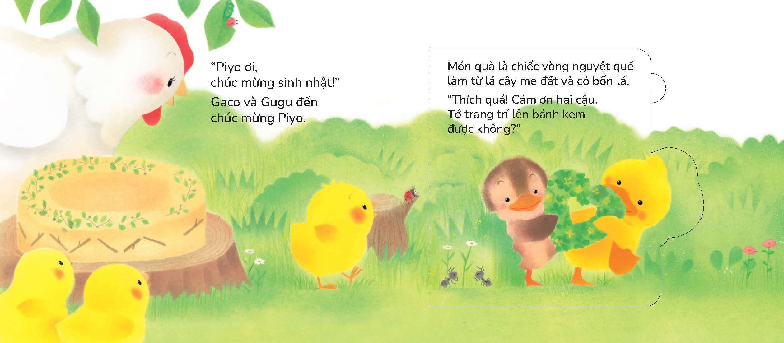 Gà con Piyo vào Ngày sinh nhật - Sách tranh Pop-up