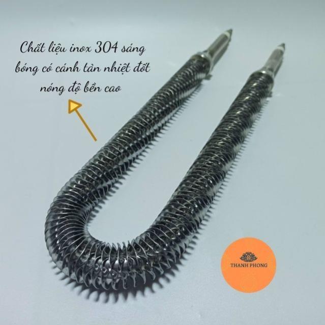 Điện Trở Sấy Khô Chữ U Chân Dài Thanh Nhiệt Cánh Tản Đốt Nóng 220V