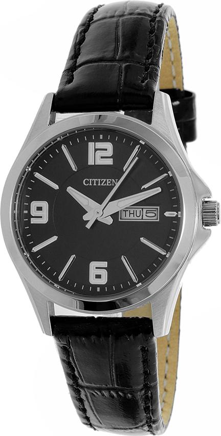 Đồng Hồ Nữ Citizen Dây Da EQ0591-13E - Mặt Đen