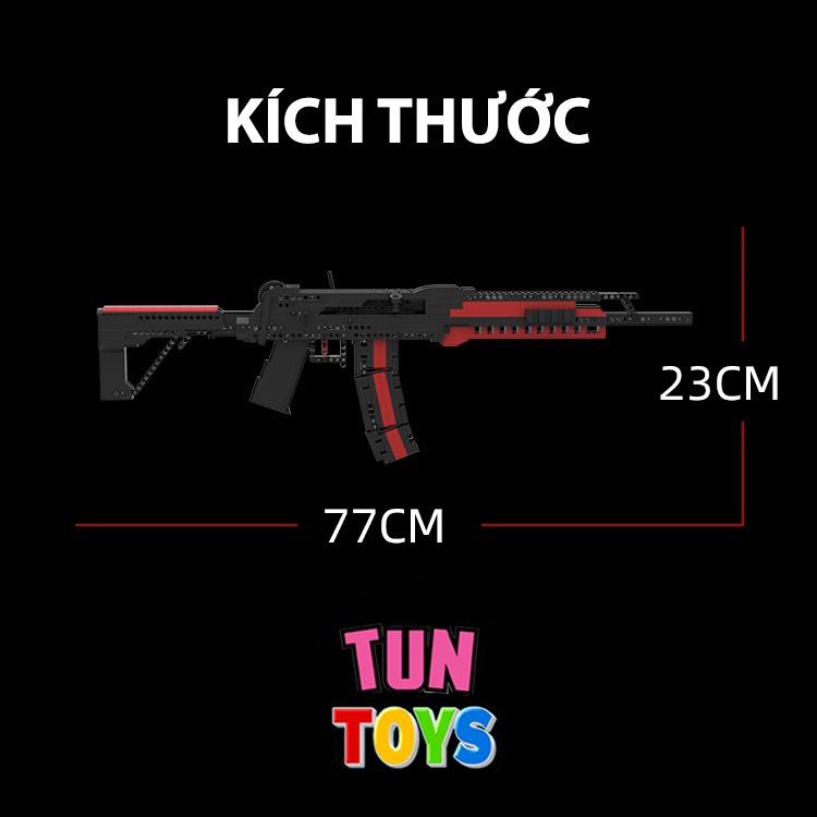 Đồ Chơi Lắp Ráp Trí Tuệ Mô Hình CSGO AK-12 MOC , 700+ Mảnh Ghép - Bản Thiết Kế Chuẩn 1:1 Của Kevin183