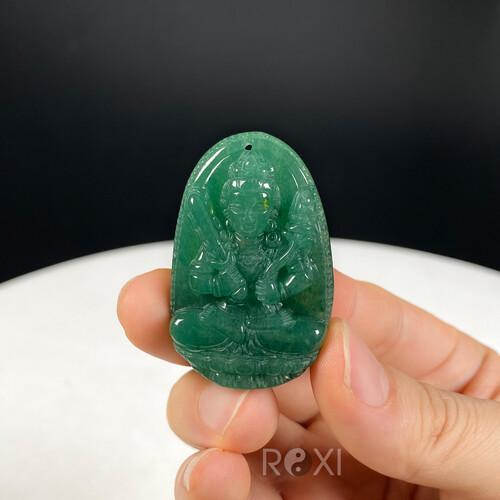 Mặt dây chuyền Phật Hư không tạng Bồ tát ngọc đông linh - HKTA02