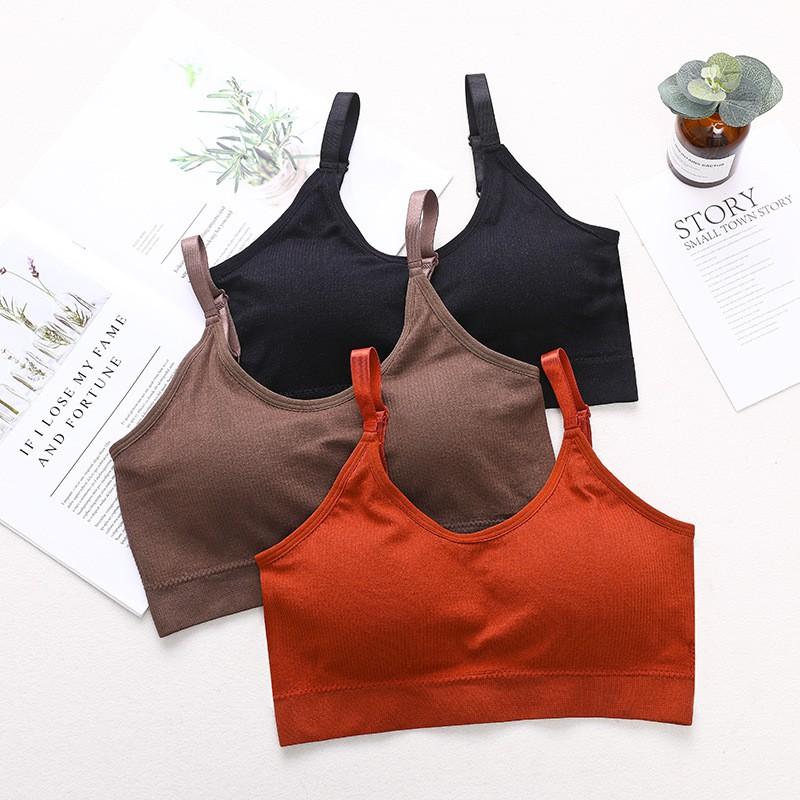 Áo Bra Gân Tăm Quai Dẹt, Tuỳ Chỉnh Kích Thước Quai BR28