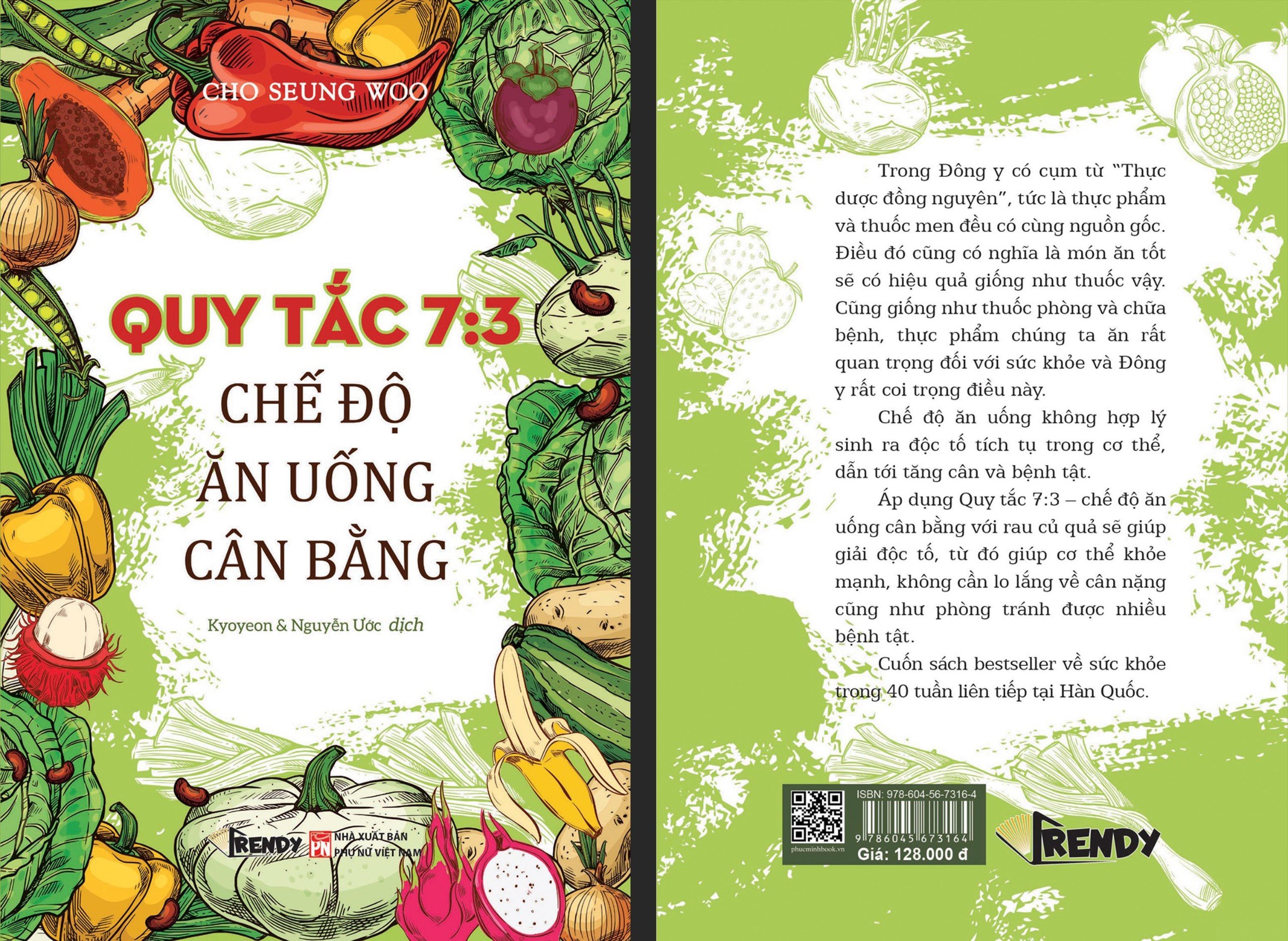 Sách - Quy Tắc 7:3 Chế Độ Ăn Uống Cân Bằng (Tác giả Cho Seung Woo - Dịch giả Kyoyeon &amp; Nguyễn Ước