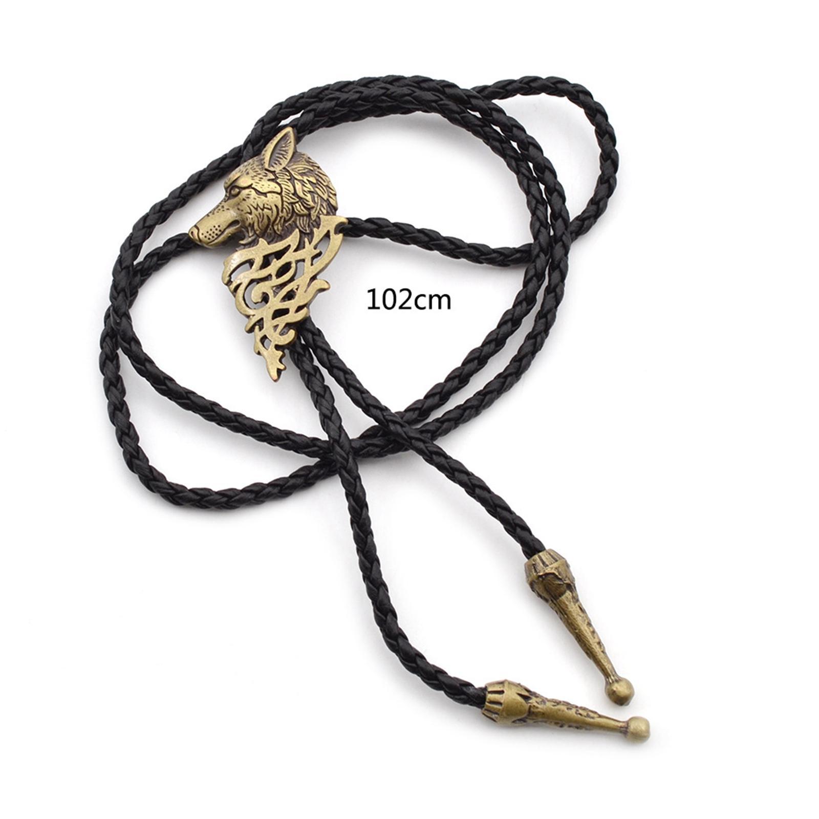 Bolo Tie Wolf American Alloy Vintage for Party Birthday Men Women