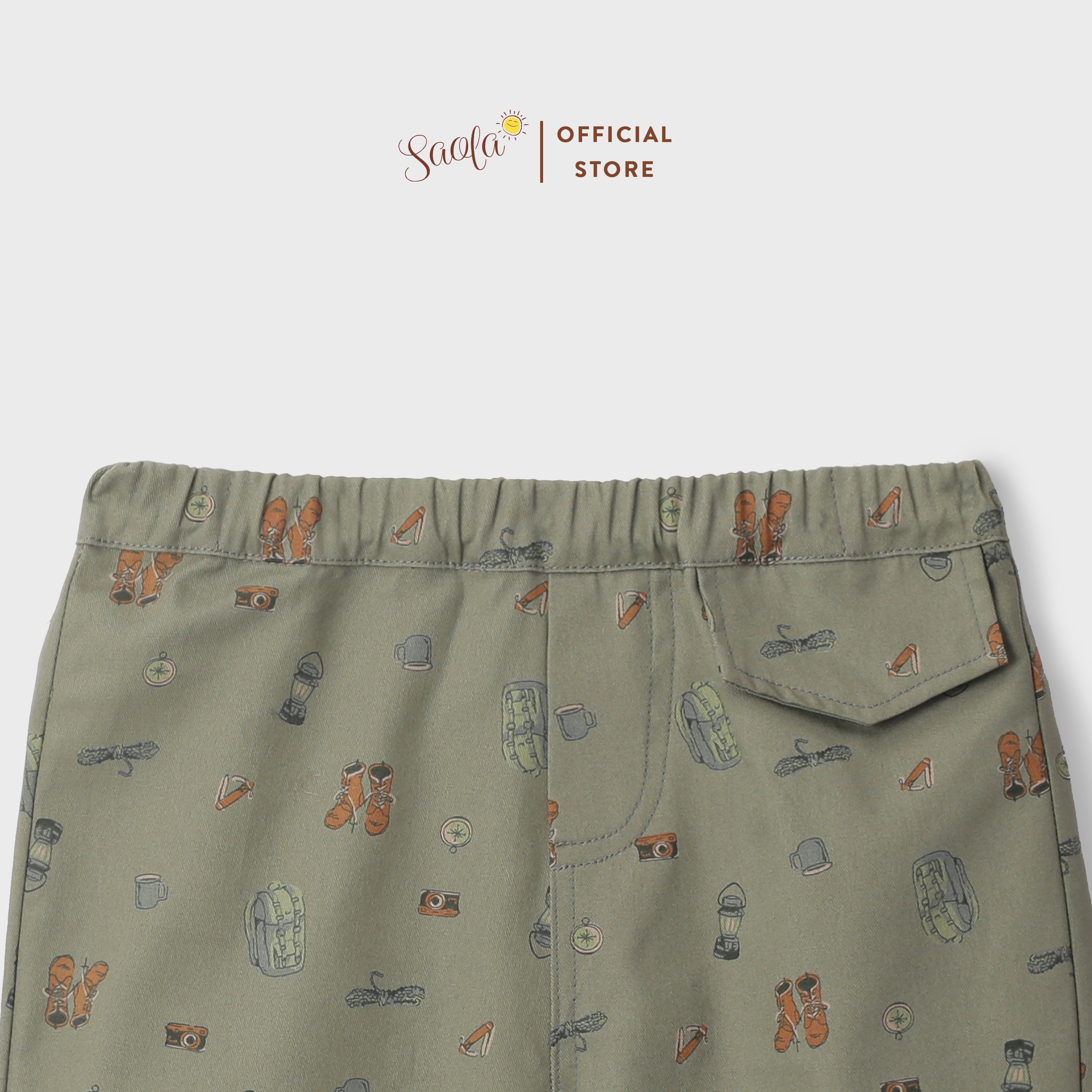 Quần Short Kaki Họa Tiết Cho Bé Trai - DELODIN PANTS - PAL011 - SAOLA KIDS CLOTHING