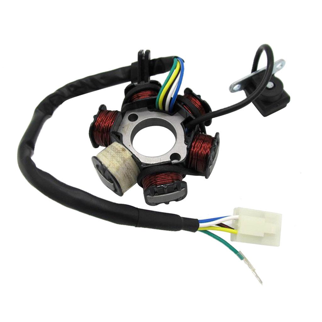 Stator Magneto 6 Coil 5 Wire for 50 110 125 150cc Scooter Moped ATV Quad