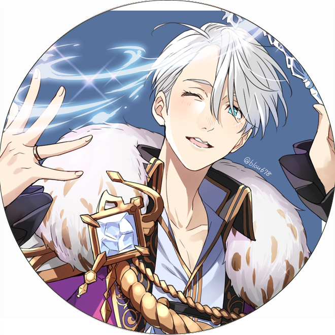 Huy hiệu Yuri!!! On Ice combo 3 cái khác nhau