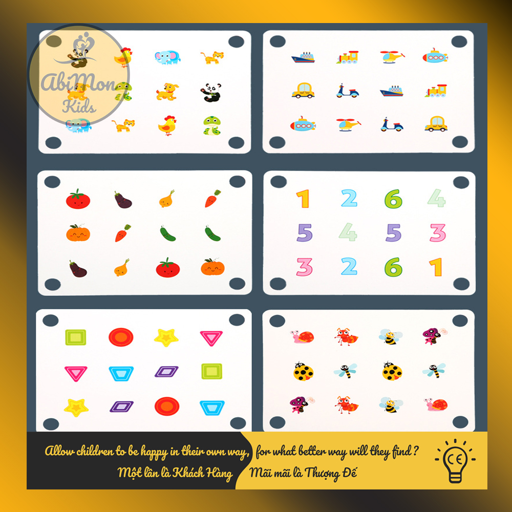 Lật Hình Gỗ Tìm Cặp Giống Nhau Cho Bé (10 chủ đề) || Montessori cao cấp || Đồ chơi Gỗ - Giáo dục - An toàn - Thông minh