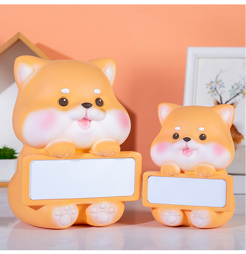 Ống Tiết Kiệm Chó Corgi Bảng Ghi Chú Trang Trí Quà Tặng_ Hàng Chính Hãng