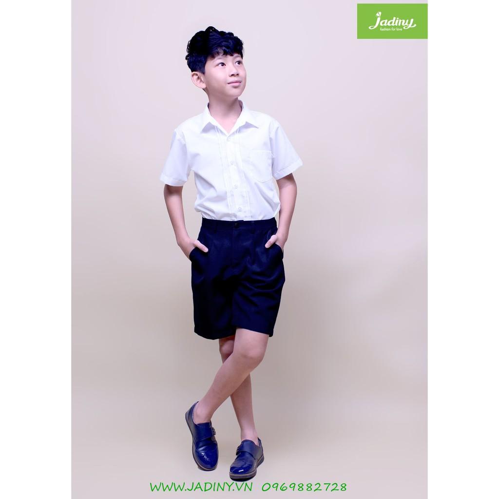 Đồng phục học sinh nam Jadiny áo trắng tay ngắn và quần short