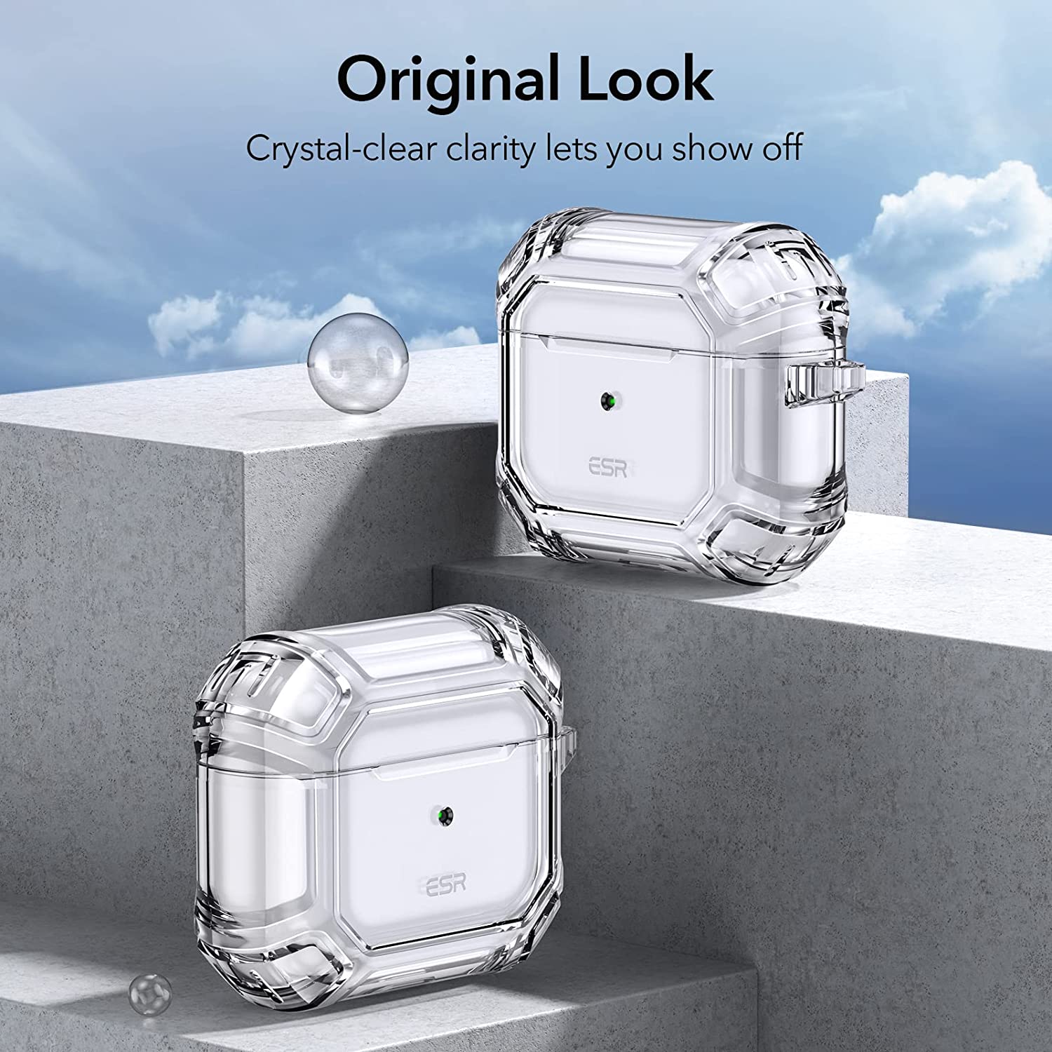 Bao Case cho AirPods 3 2021 ESR Tough Shock Armor Case - Hàng Chính Hãng