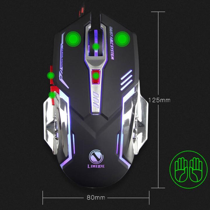 Chuột LIMEIDE V2 Led 7 Màu Chuyên Game