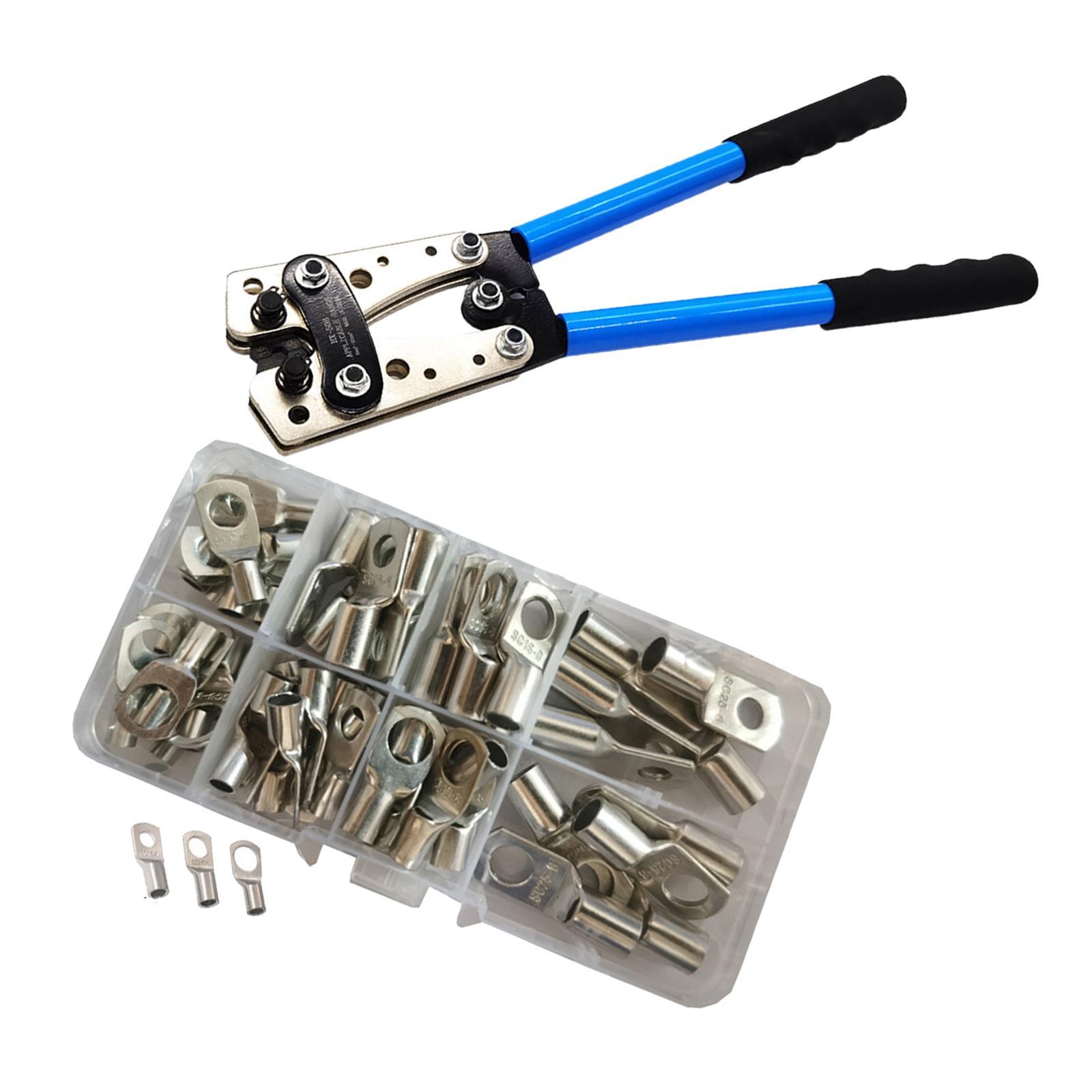 Portable Cable Crimping Plier Hand Tools Wire Rope Crimping Tool for 6~50mm2