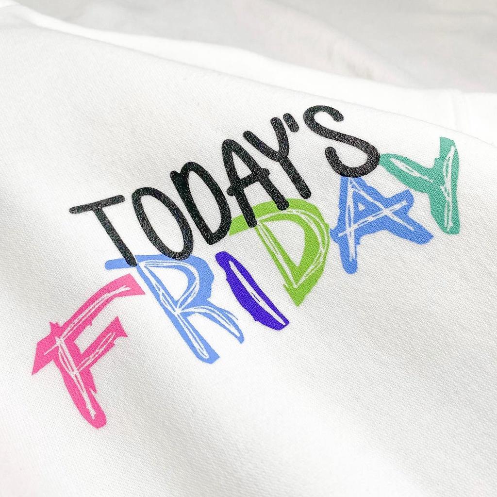 Áo Khoác Hoodie Zip TODAY IS MY FRIDAY Form Rộng Vải Nỉ Bông Tay Dài Phong Cách Ulzzang Nam Nữ Unisex (Ảnh Thật/ Có Sẵn)