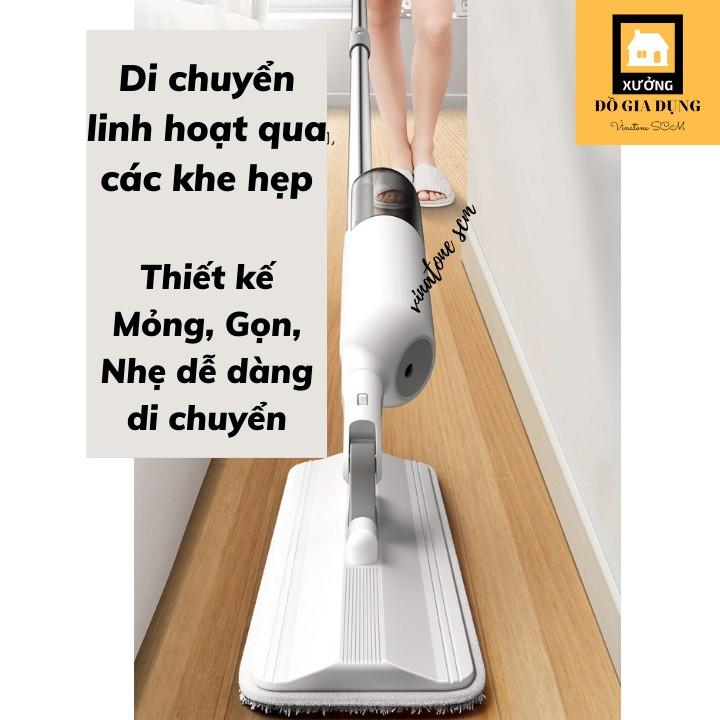 Cây Lau Nhà Phun Nước, Khử Khuẩn cao cấp, đầu xoay 360* HÀNG LOẠI 1