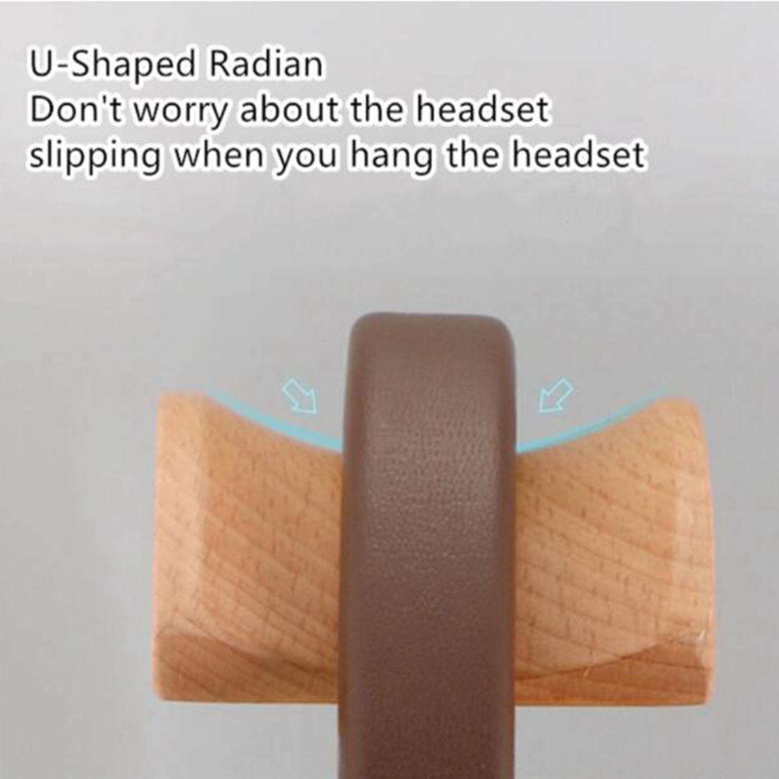 Tabletop Headphone Stand Earphone Stand with Aluminum Supporting Bar Flexible Headrest for All Headphones Size for Desktop Organization Display