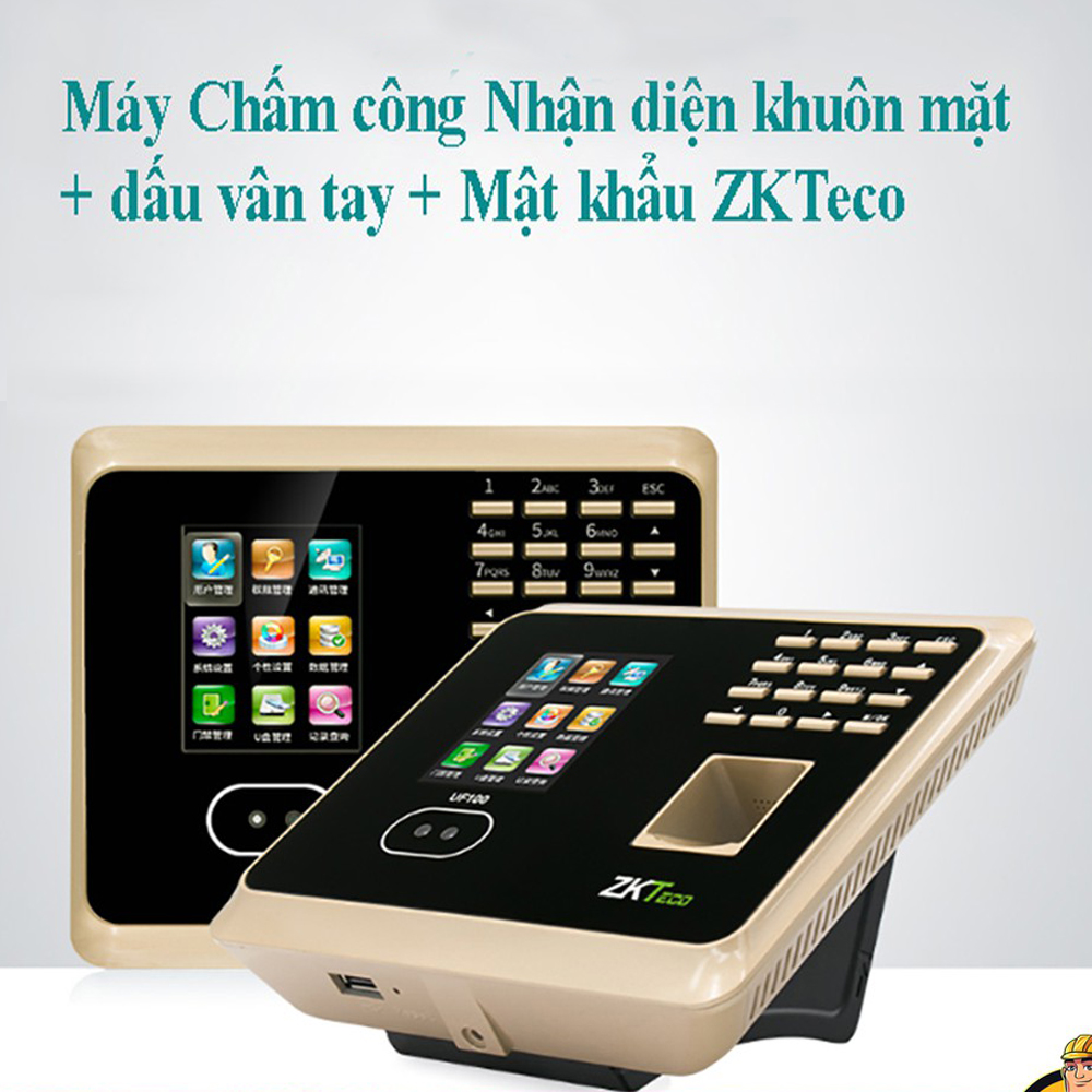 Máy Chấm Công Bằng Vân Tay, Máy Chấm Công Nhận Diện Khuôn Mặt + Dấu Vân Tay + Mật Khẩu ZKTeco - Kết Nối Wifi, Máy Tính, Điện Thoại Tốc Độ Cao, Hàng Nhập Khẩu Chính Hãng