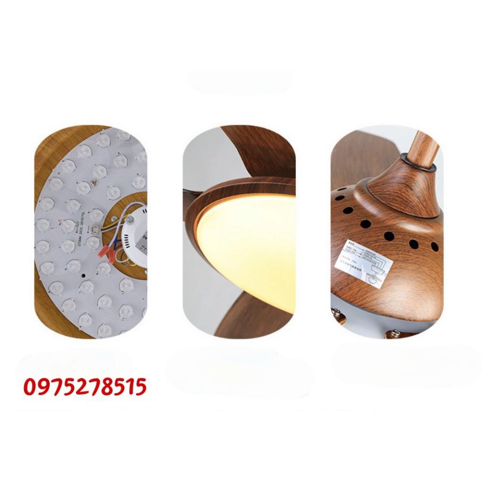 Quạt trần trên nhà đèn nguyên nhân DC 6 vận tốc gió cực mát, có hướng dẫn xách tay
