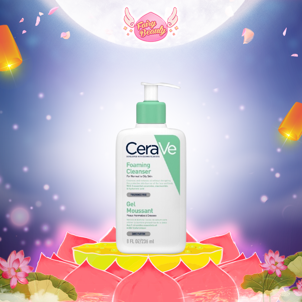 Sữa Rửa Mặt Dịu Nhẹ Cho Da Dầu Mụn Developed With Dermatologists Foaming Cleanser 473/236/88/20ml