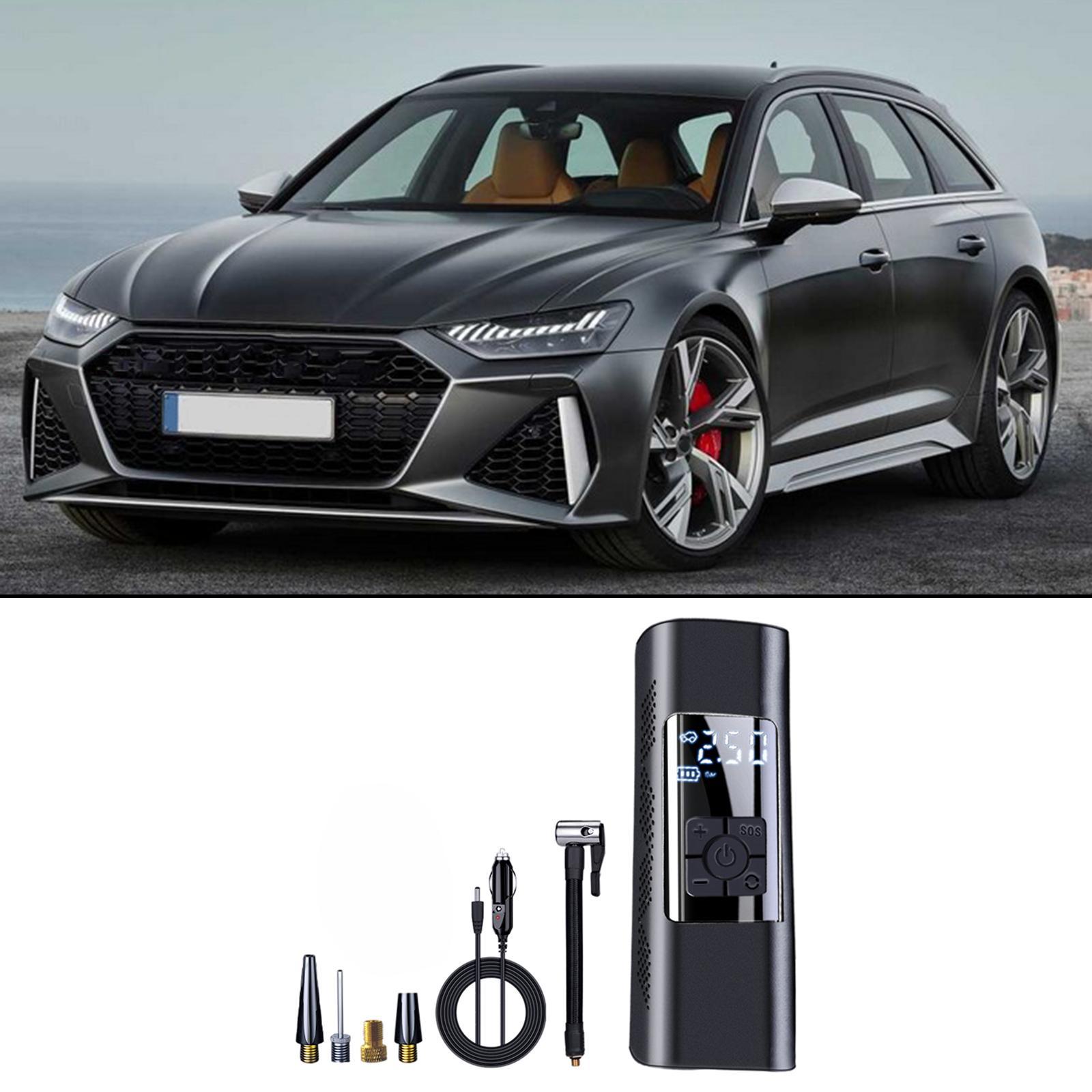 Tire Inflator Portable Air Compressor, Tire Inflator, Tire Pump with Pressure Gauge, LED Light, Air Pump for Car Tires, Bicycles and Other Inflatables