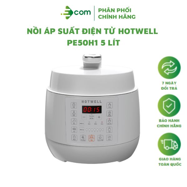 NỒI ÁP SUẤT ĐIỆN TỬ HOTWELL PE50H1 5 LÍT - Hàng chính hãng