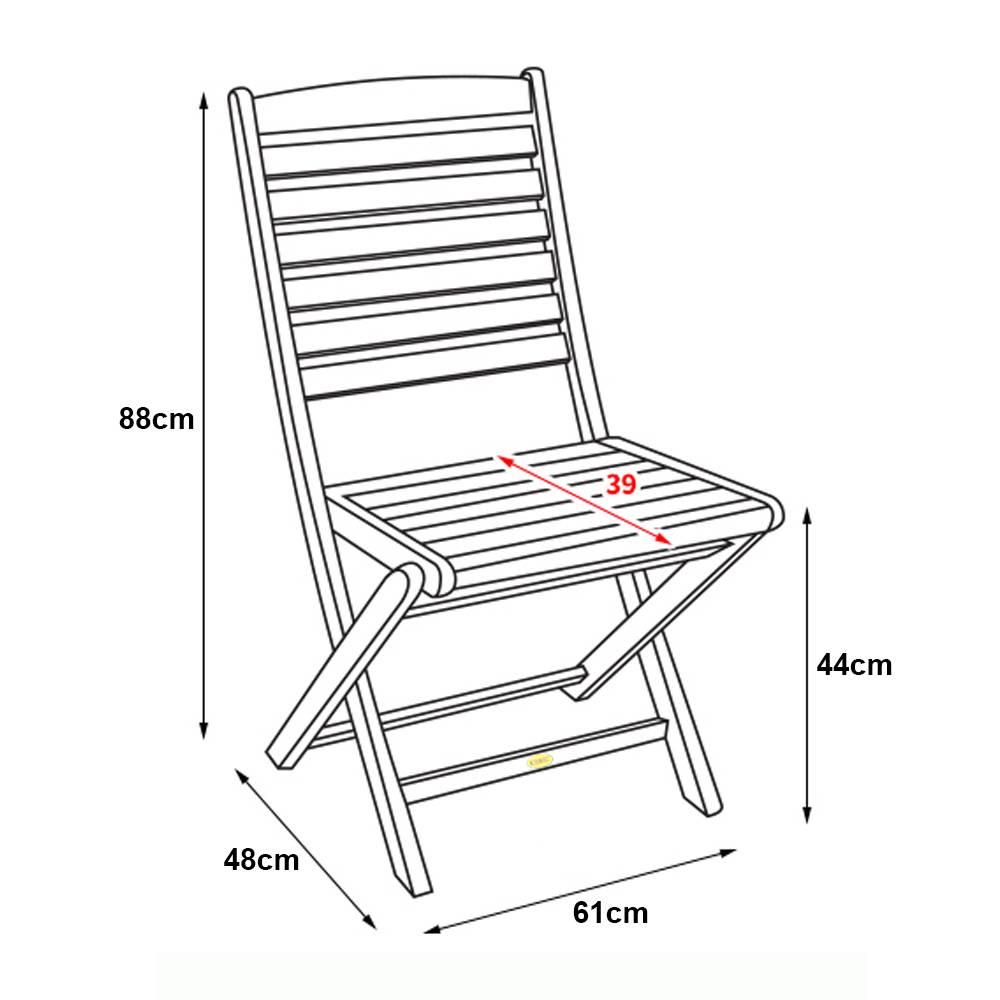 Bộ Bàn Gorontalo 2 Ghế Xếp Sumur IBIE NS4013A - Nâu