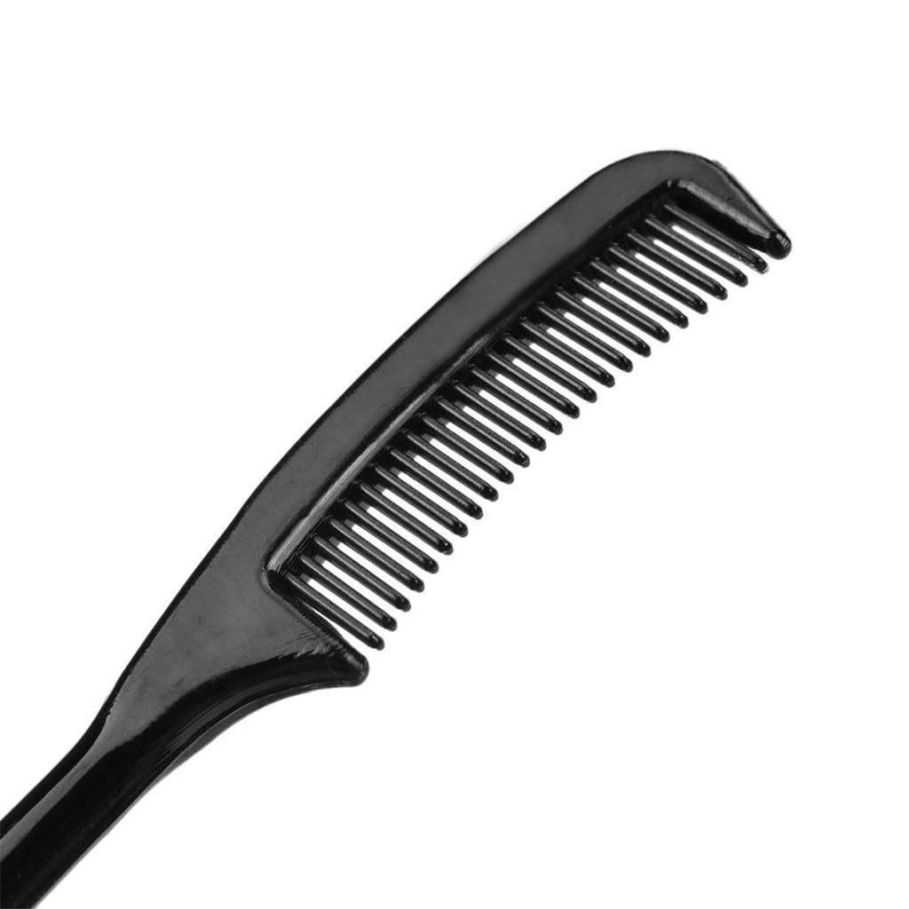 20pcs Plastic Mini Eyelash Shaping Brush Compact Eyebrow Makeup Combs Black