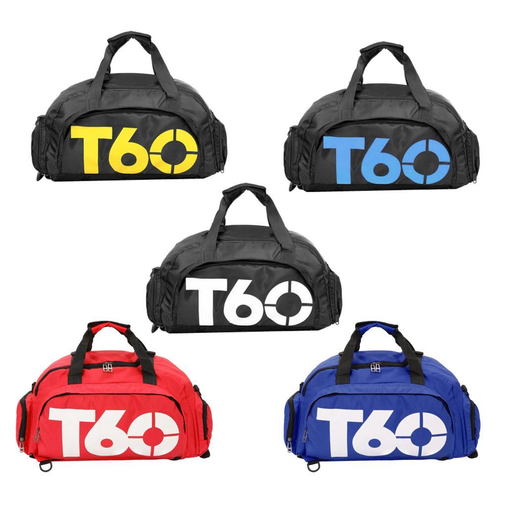 Waterproof Yoga Gym Duffel Bag Sports Handbag Shoes Compartment Yellow