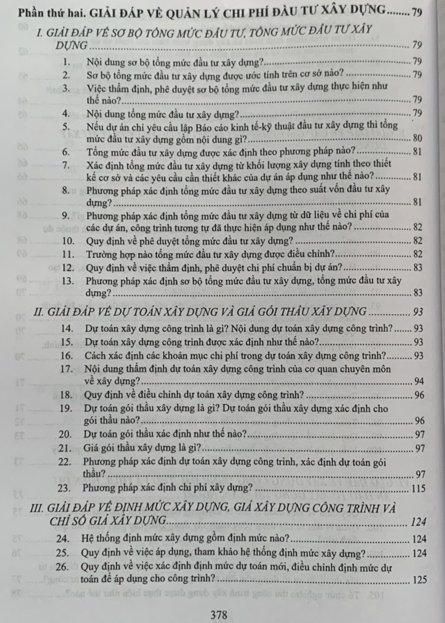 Giải đáp những vướng mắc trong công tác quản lý dự án và chi phí đầu tư xây dựng công trình (dành cho chỉ huy trưởng thiết kế, thi công, nghiệm thu xây dựng công trình)