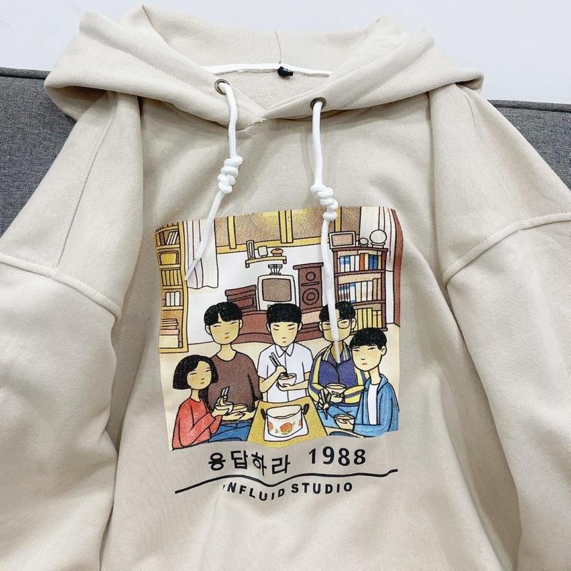 ÁO HOODIE THUN NỈ IN HÌNH PHIM GIA ĐÌNH 1988 , PHONG CÁCH,CÁ TÌNH, MÀU SẮC DỄ MIX ĐỒ