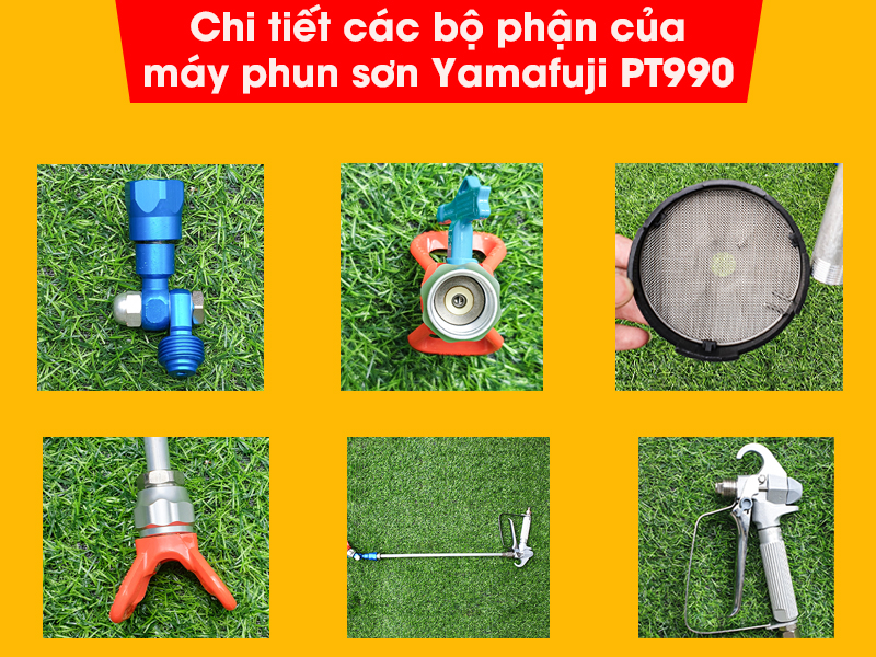 Máy phun sơn Yamafuji-PT990 (INOX siêu bền) Hàng chính hãng