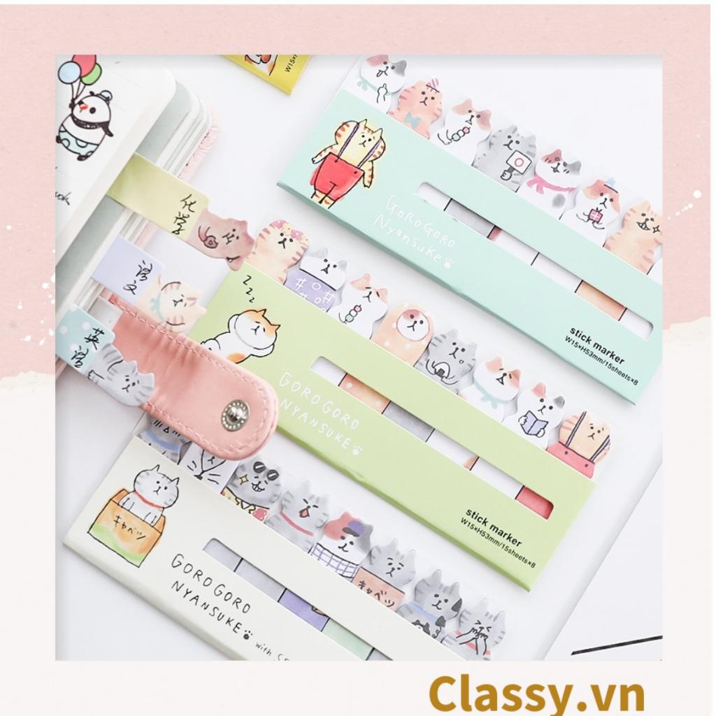80 miếng Giấy note ghi nhớ mini Classy Post-It, hình pets dễ thương sáng tạo tiện dụng; kích thước PK641