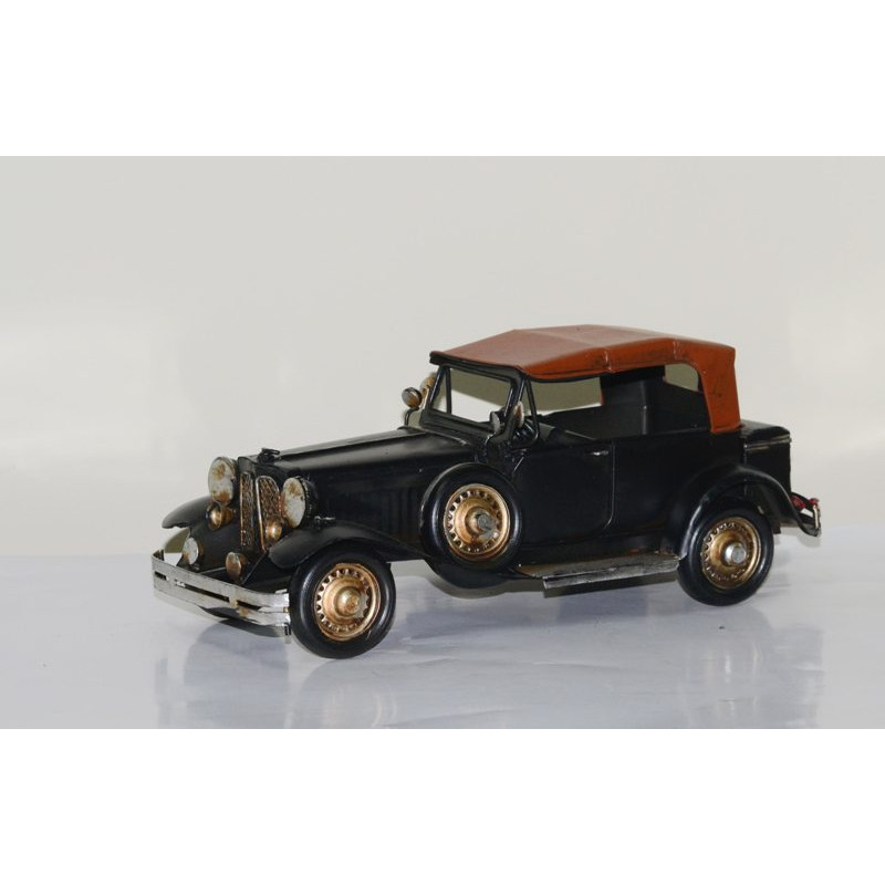 Mô hình xe cổ Châu Âu kim loại trưng bày/ Vintage Metal Car Handmade Decoration (1810D-1124)