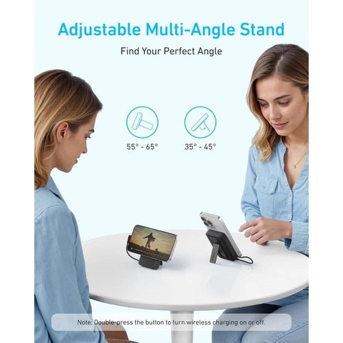 Pin sạc dự phòng Anker Magnetic Zolo 1C 10000mAh 15W tích hợp cáp Type-C - Hàng Chính Hãng