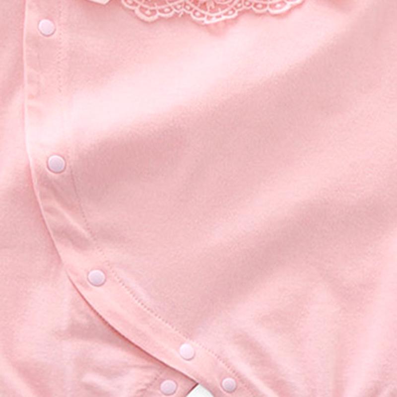 Áo Liền Quần Tay Ngắn Cho Bé Gái Sơ Sinh Từ 0-6 Tháng Tuổi