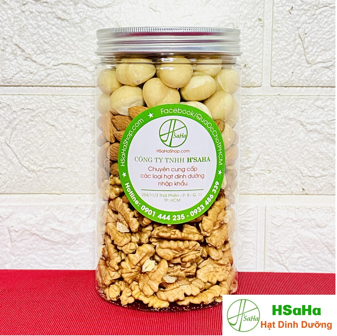 Mix Các Loại Hạt Cho Bà Bầu - 3 Loại Tách Vỏ - HSaHa 500g