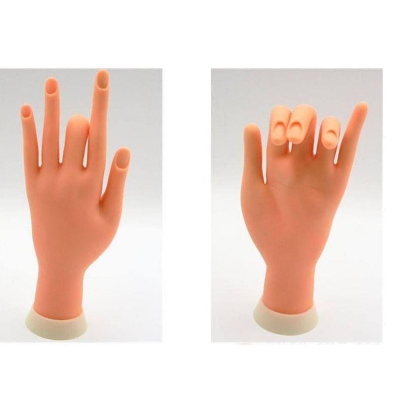 Bàn tay khớp học nail giả silicon nail - manh219