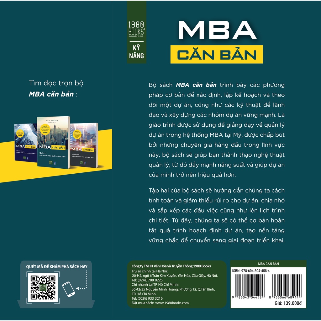 MBA Căn Bản - Quản Lý Rủi Ro Và Hiệu Quả Công Việc