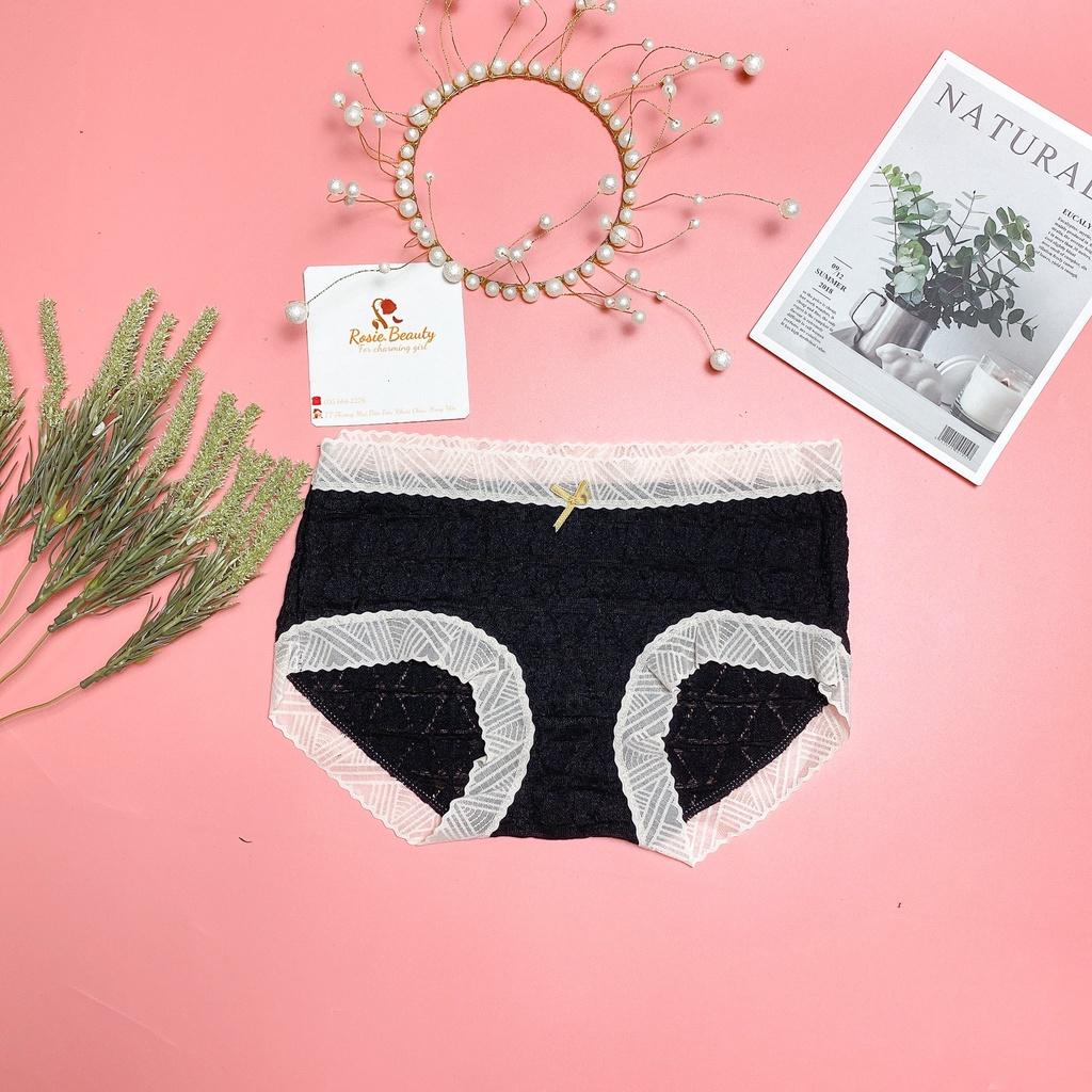Quần lót ren Mina đính nơ, quần chip ngọt ngào sexy QR/168
