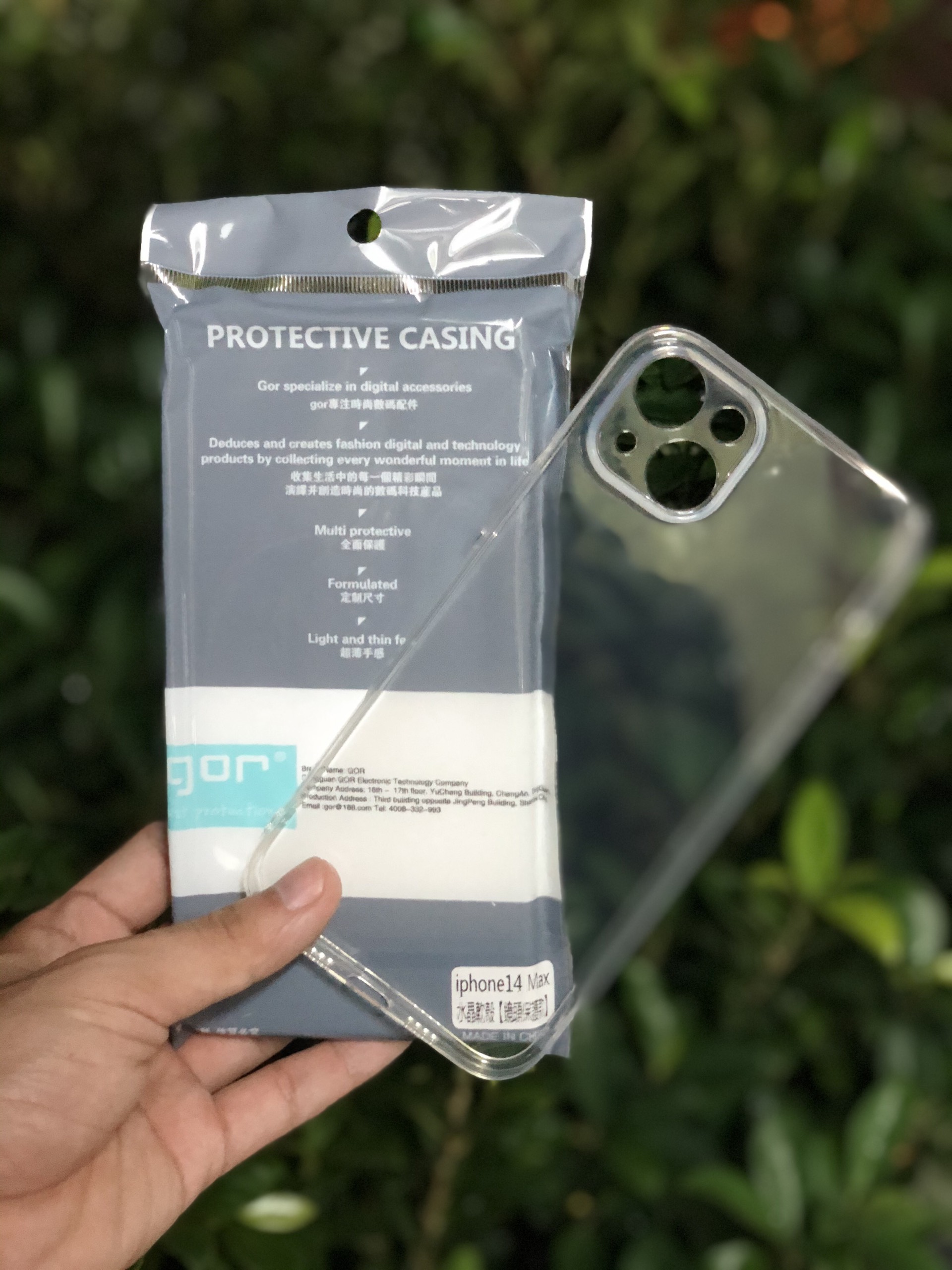 Ốp lưng điện thoại GOR trong suốt dẻo dành cho iP 14 Pro Max/14 Pro/14 Plus - Hàng nhập khẩu