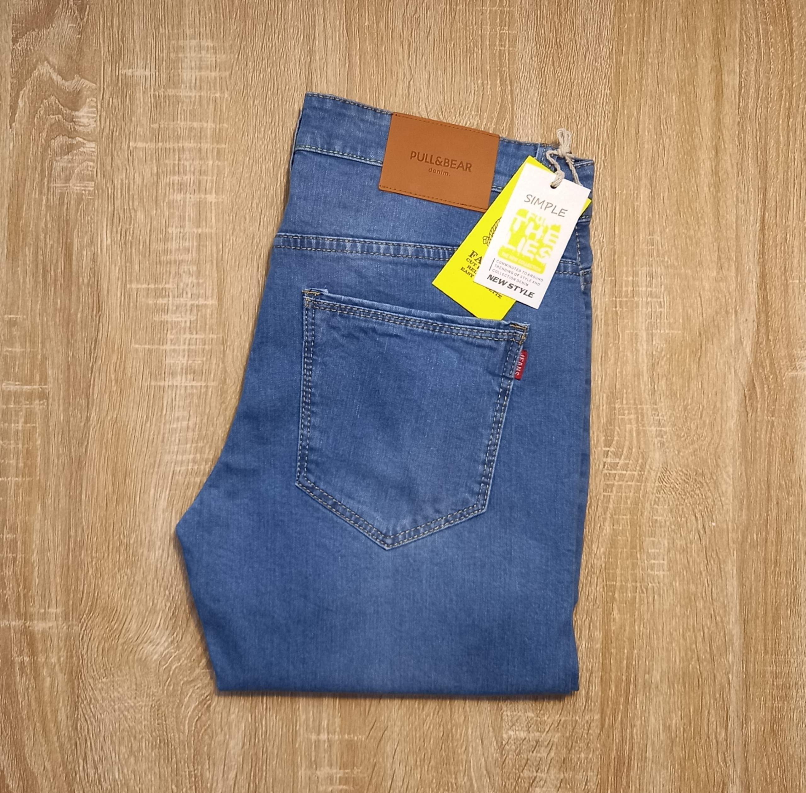 Quần jean nam co giãn dáng đẹp màu xanh biển mẫu mới jean nam co gian