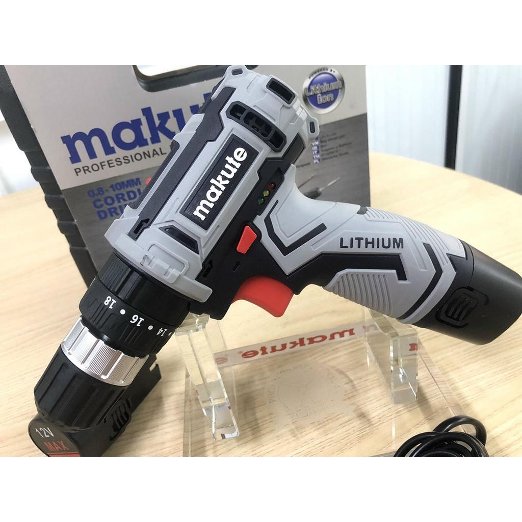 MÁY KHOAN VẶN VÍT DÙNG PIN 12V 23NM MAKUTE CD028- HÀNG CHÍNH HÃNG