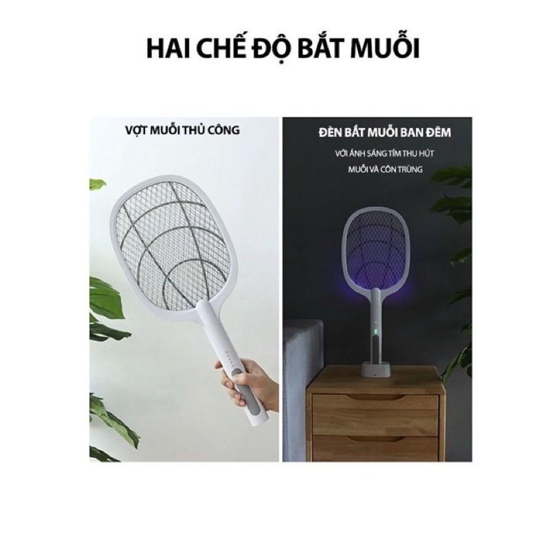 Vợt muỗi 3in1 kiêm đèn bắt muỗi,đèn ngủ tự động ️LOẠI1 -Pin sạc cao cấp 1200 mah An toàn khi sử dụng️️