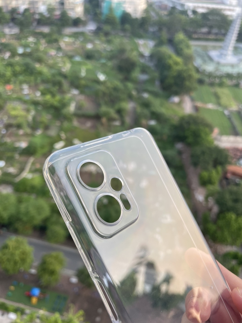 Ốp lưng silicon cho Xiaomi Poco X4 GT dẻo Gor Bảo vệ camera trong suốt Hàng nhập khẩu
