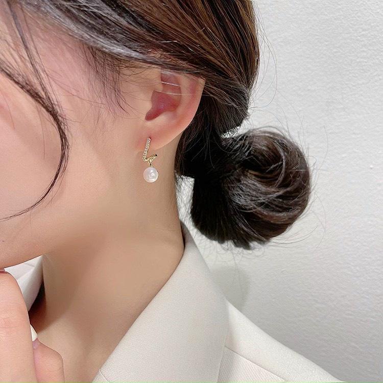 Bông tai thời trang nữ hạt cườm KLB 222